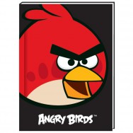 Блокнот в тв. пер. А5  80л CFS AB03270-01 "Angry Birds" черный, клетка