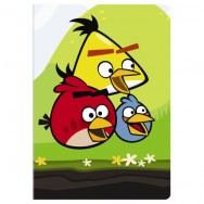 Тетрадь A5 60л линия Interdruck "Angry Birds" евро-стандарт, 4 дизайна ассорти
