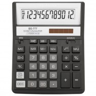 Калькулятор настольный 12р Brilliant BS-777BK профессиональный, черный корпус 157х200х31мм