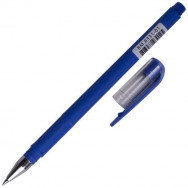 Ручка гелевая  BuroMax 8331-01 FOCUS синяя, корпус RUBBER TOUCH, 0,5мм
