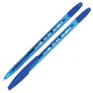 Ручка шариковая Economix 10186-02 ICE PEN синяя, прозрачный корпус, 0,7мм