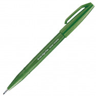 Ручка-кисточка Pentel BRUSH SIGN PEN® SES15C-D2X оливковая (olive green)