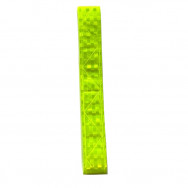 Cветоотражающая повязка Economix 30815-05 яркая желтая, на липучке, ПВХ, 55см*2,5см