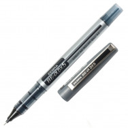 Ручка роллер Zebra ZEB-Roller/ BE-& DX5 черная, 0,5мм, серебристый корпус, игольчатый тип