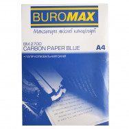 Бумага копировальная BuroMax  А4 100л. синяя 2700
